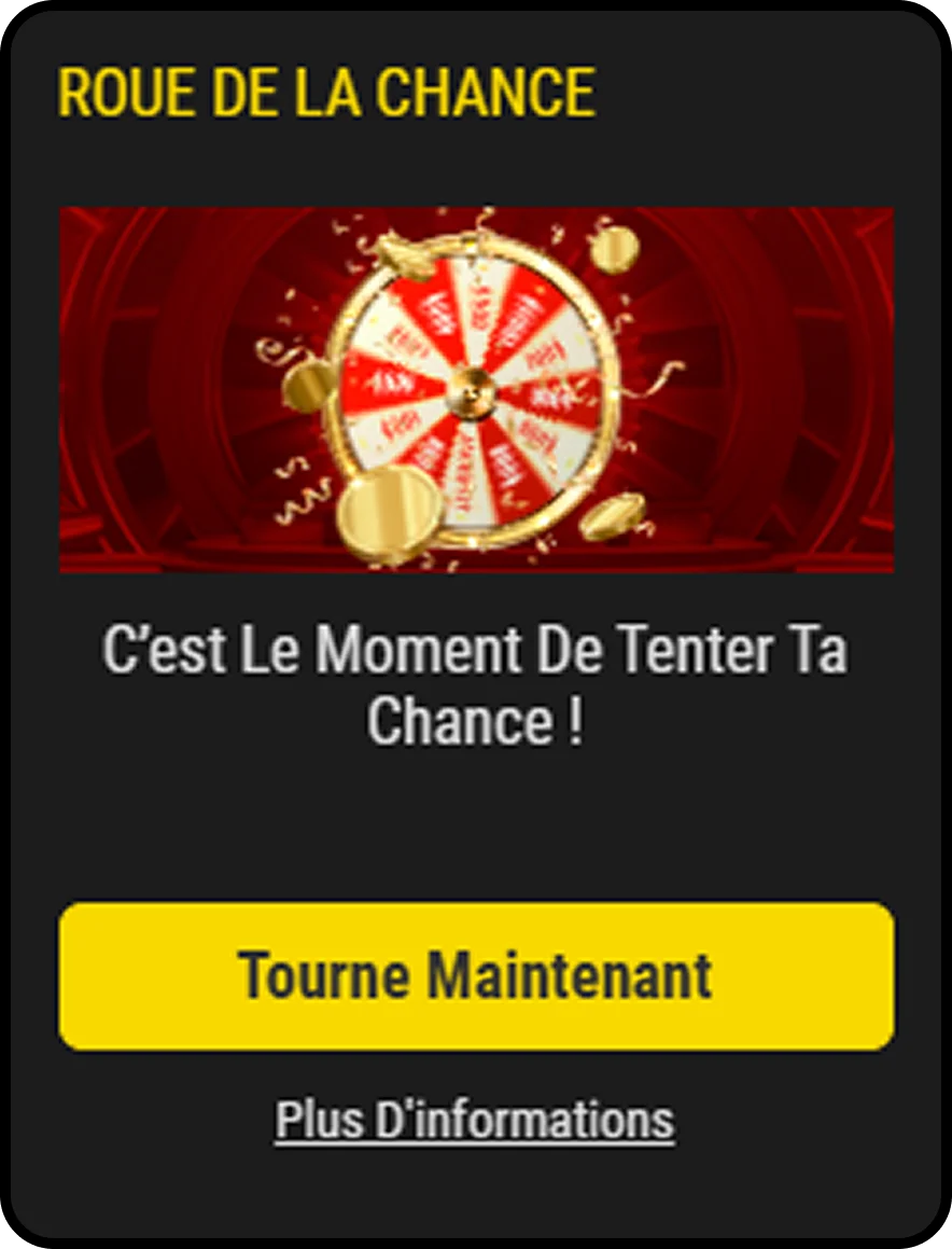 Tourner la roue pour tenter sa chance