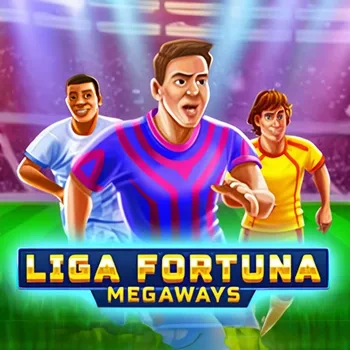 Liga Fortuna Megaways – football-themed slot featuring soccer players on the field
